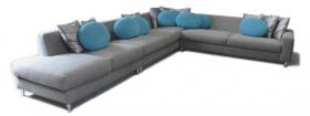 Corner sofa in three parts